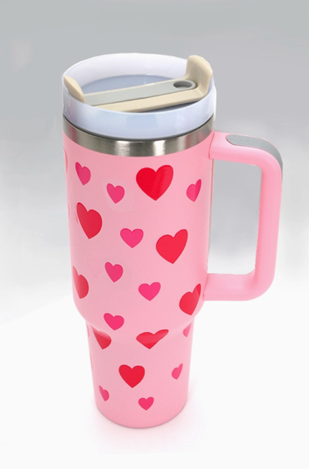 40oz Tumbler - Hearts