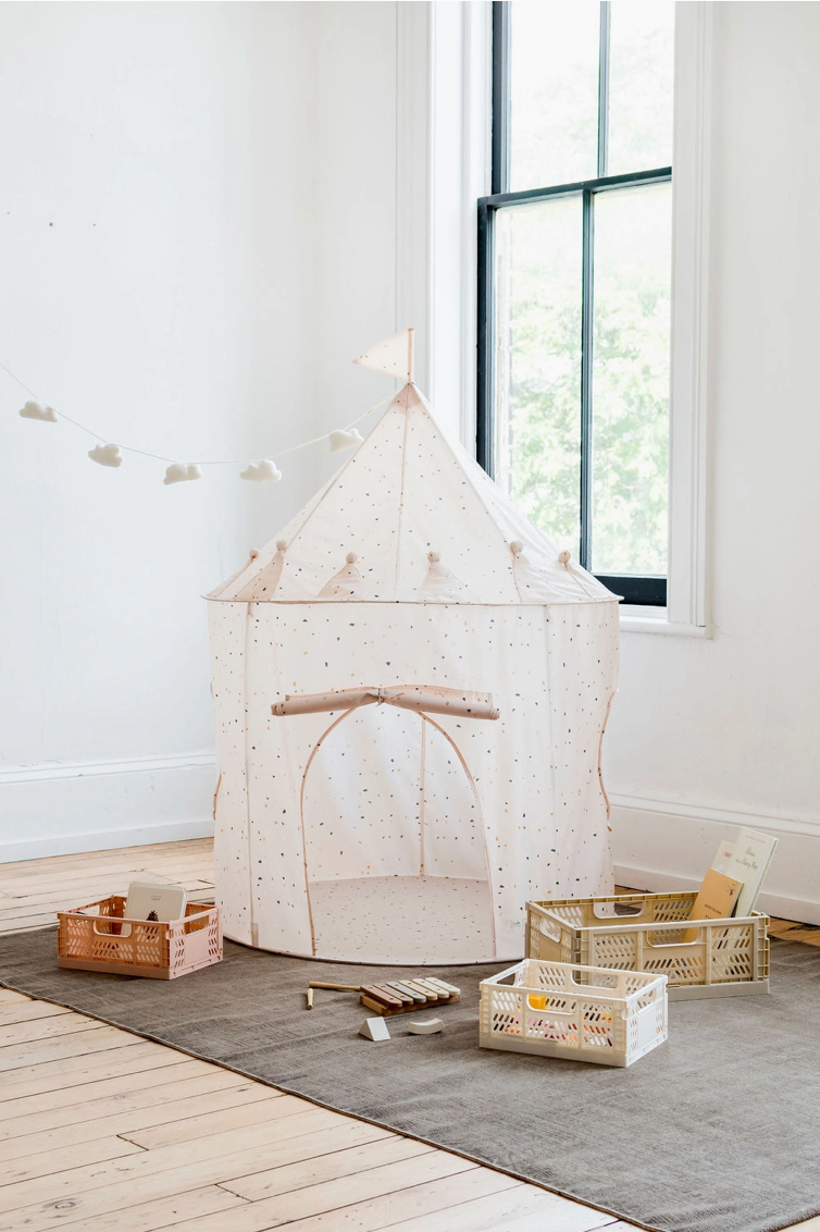 Play Tent Castle - Beige Terrazzo