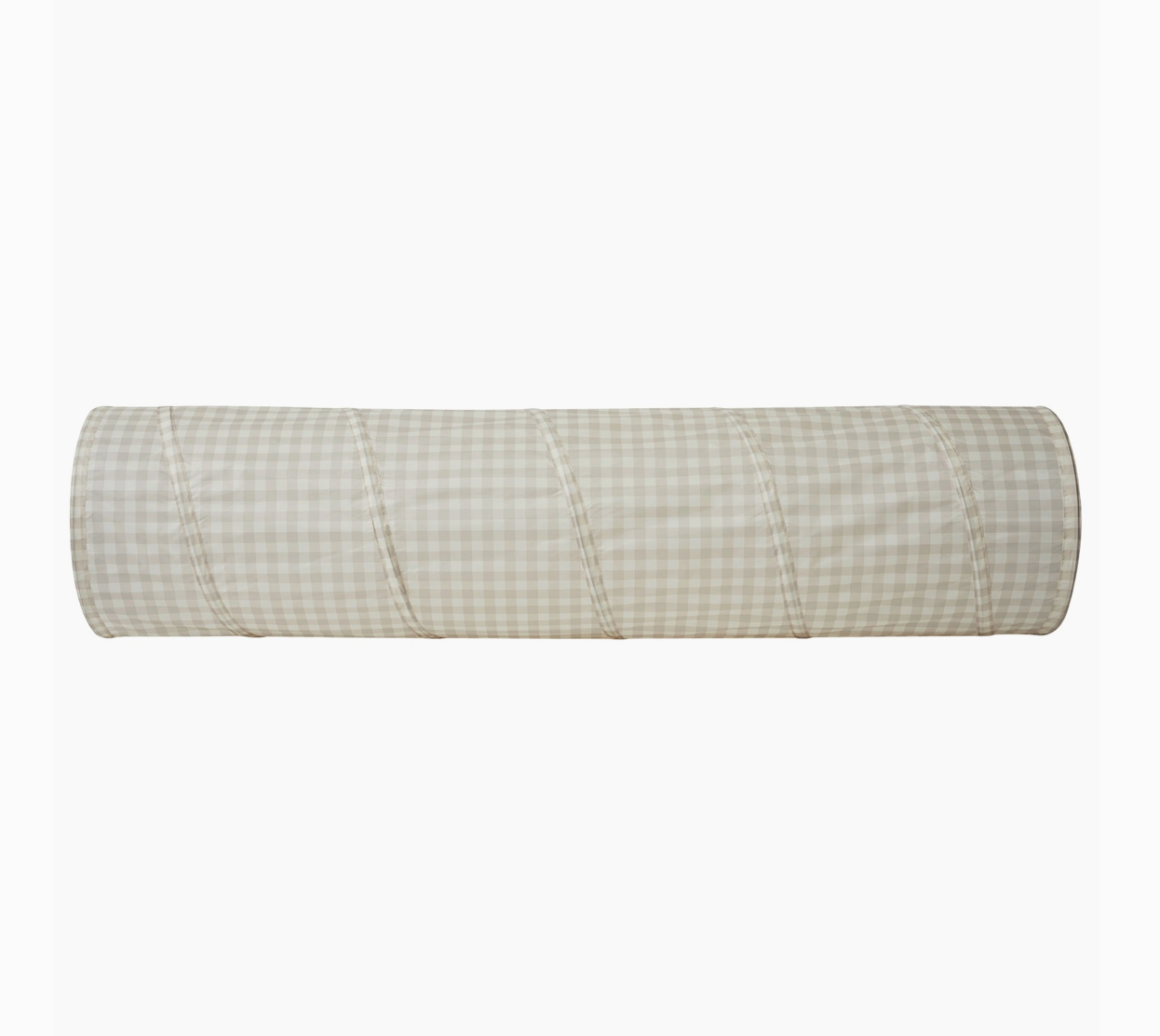 Kids Play Tunnel - Beige Gingham