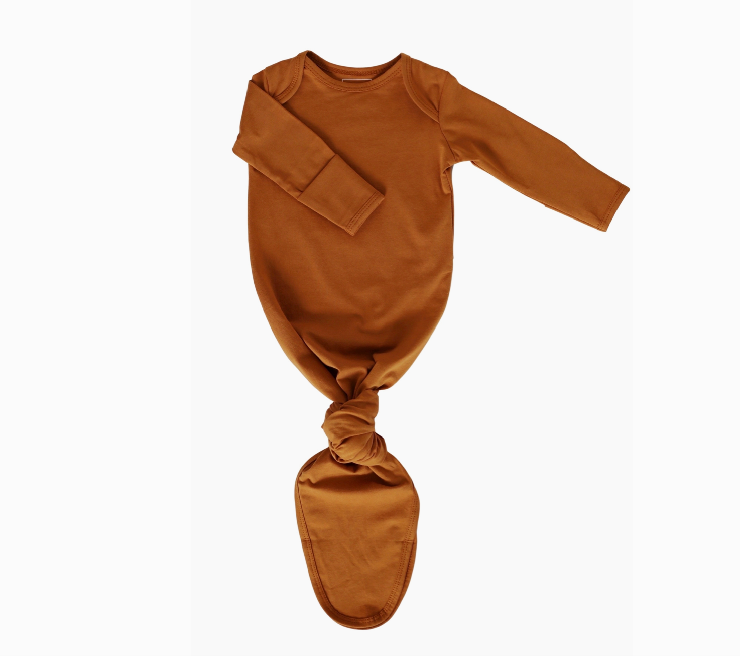 Cotton Knotted Gown - Cinnamon