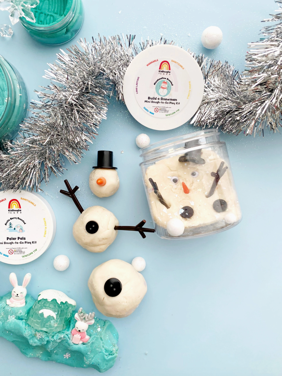 Snowman Dough To Go