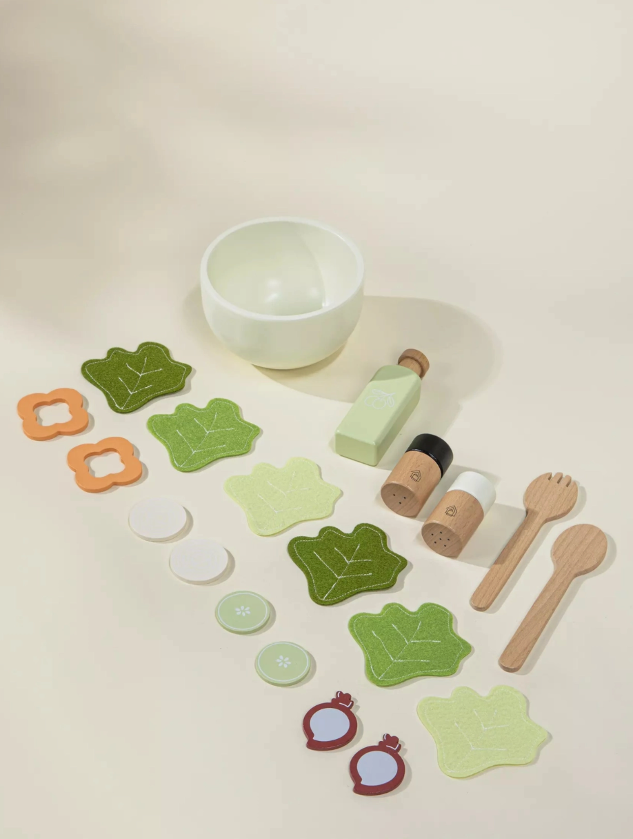 Wooden Salad Playset