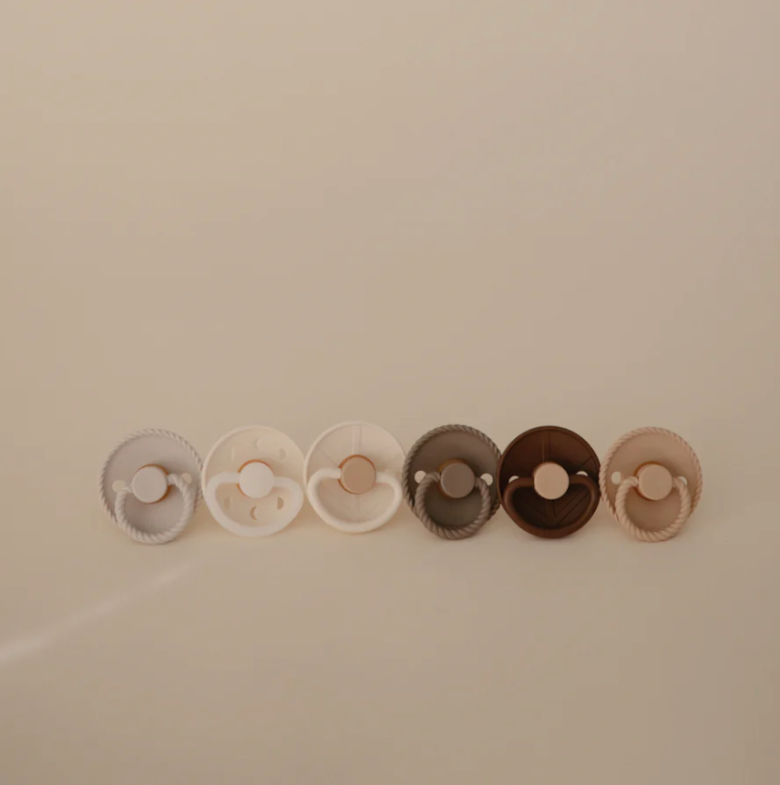 FRIGG Natural Rubber Pacifier 6 Pack - Earthy Wonder