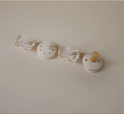 FRIGG Baby's First Pacifier 4 Pack - Moonlight Sailing (Cream)