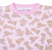 Golden Pup Pajamas - Pink