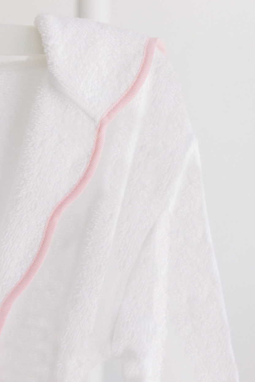 Bathrobe - White/Pink Stripe