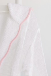 Bathrobe - White/Pink Stripe