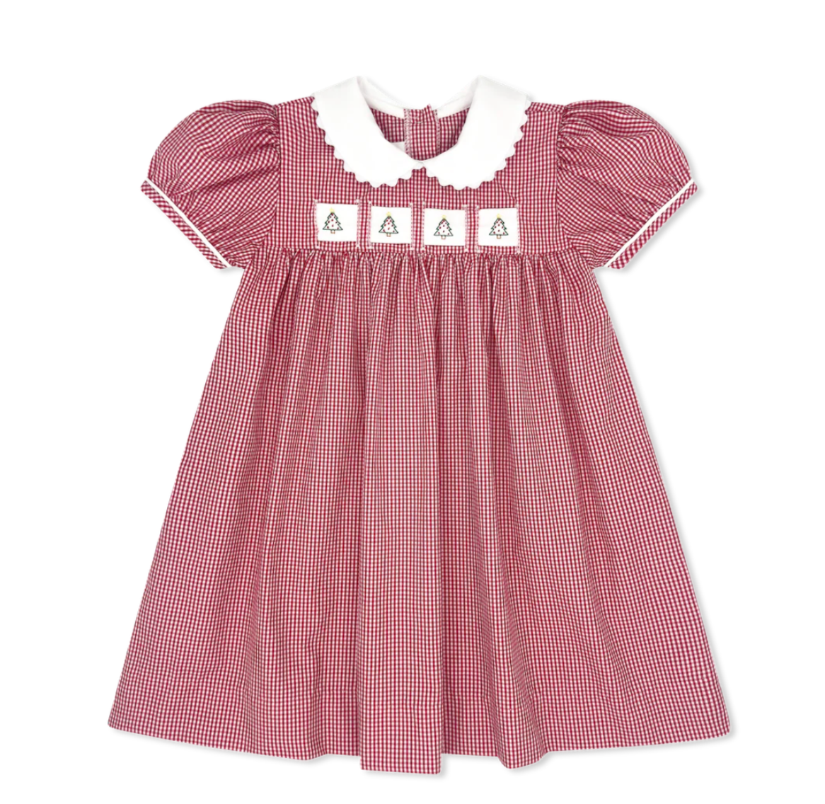 Ruth Ribbon Dress - Ridgeland Red Minigingham