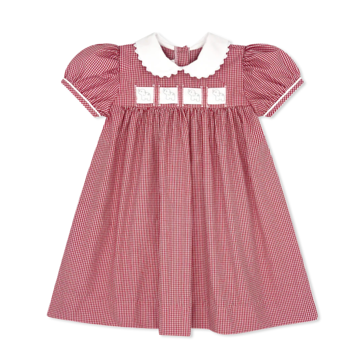 Ruth Ribbon Dress - Ridgeland Red Minigingham