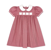 Ruth Ribbon Dress - Ridgeland Red Minigingham