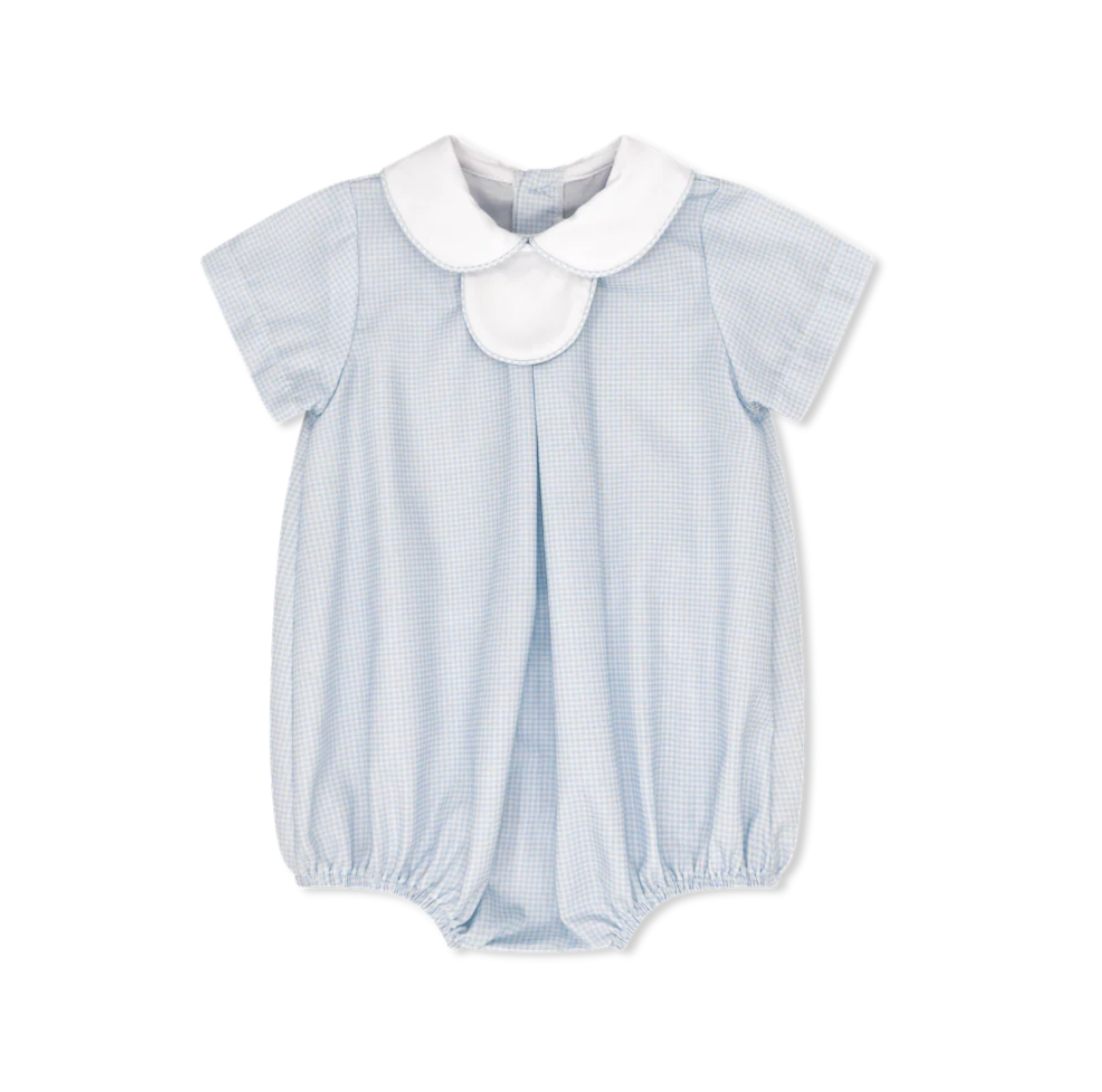 Thomas Tab Bubble - Baby Blue Minigingham