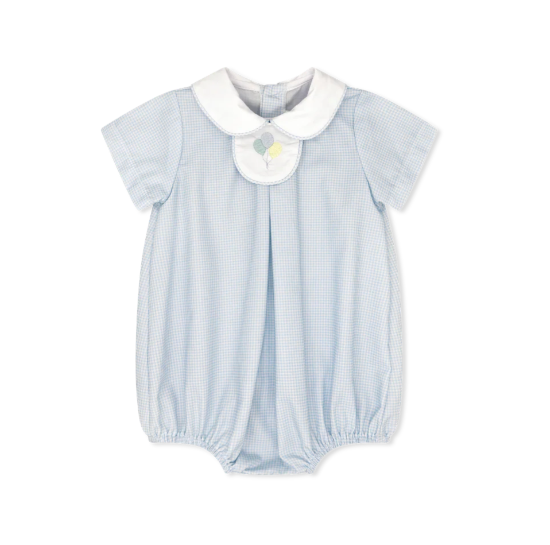 Thomas Tab Bubble - Baby Blue Minigingham