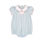 Timeless Tab Bubble - Baby Blue Minigingham