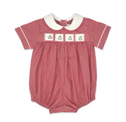 Noah Ribbon Bubble - Ridgeland Red Minigingham