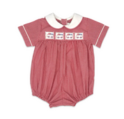 Noah Ribbon Bubble - Ridgeland Red Minigingham