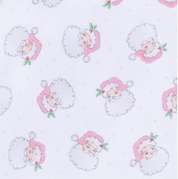 Santa Baby Ruffle Footie - Pink
