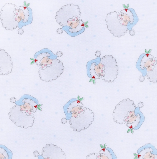 Santa Baby Footie - Blue