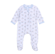 Santa Baby Footie - Blue