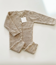 Chunky Playsuit - Oat Fleck
