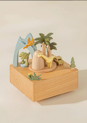 Wooden Music Box - Dinosaurs