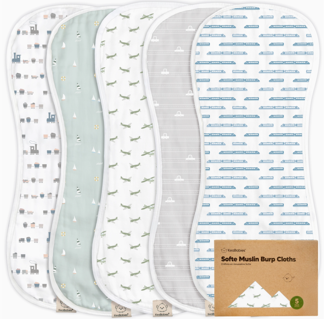 Softe Burp Cloths (5 pk) - Vessels