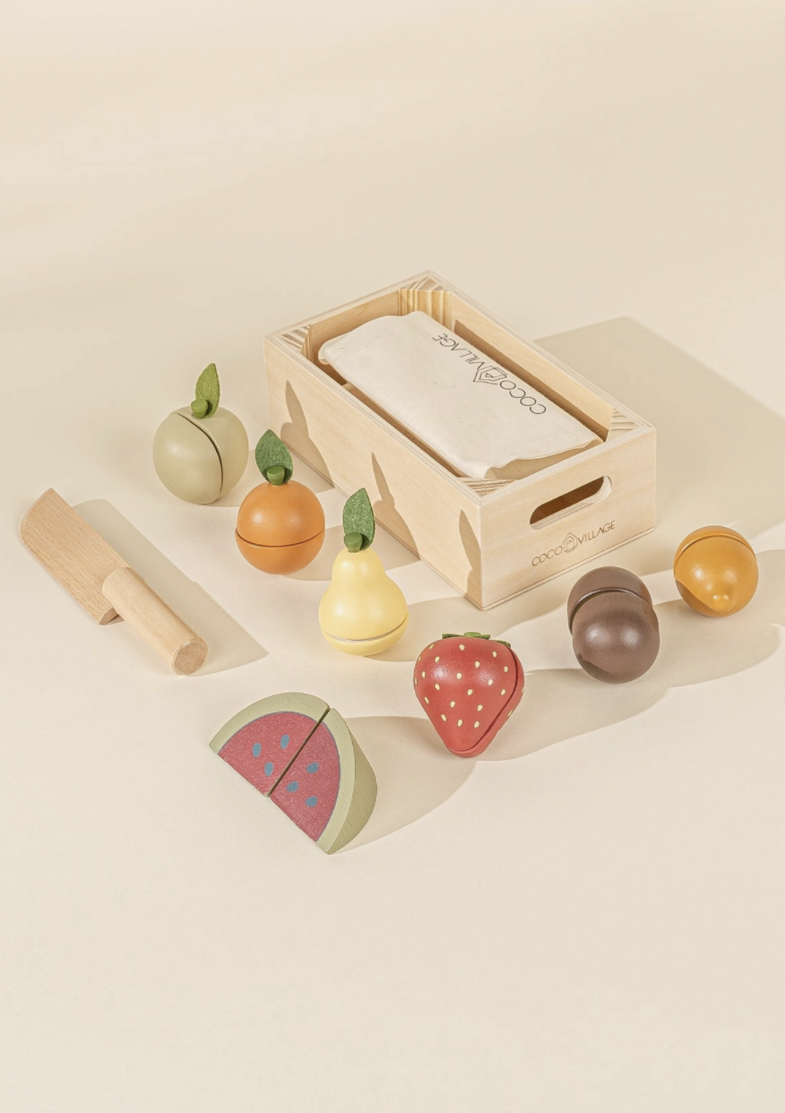 Wooden Fruits Playset