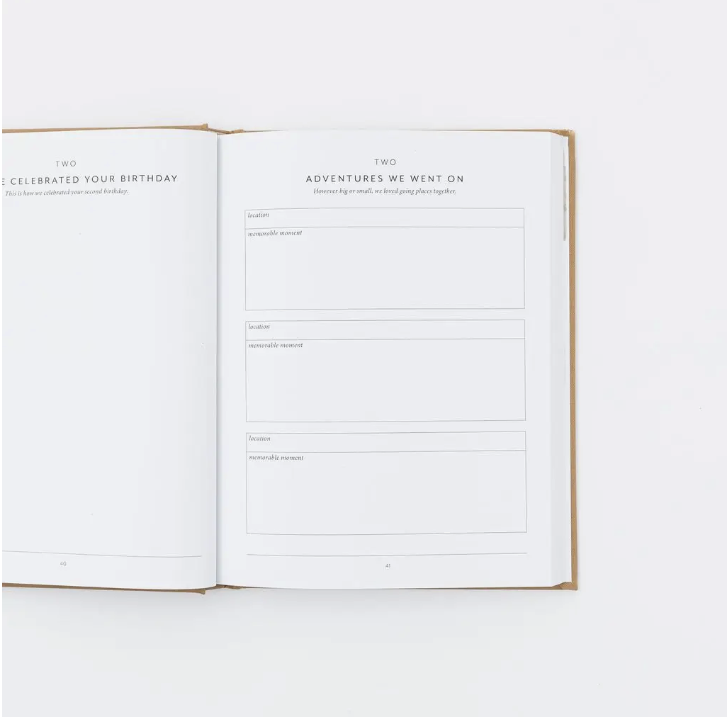 Childhood Keepsake Book - Oak