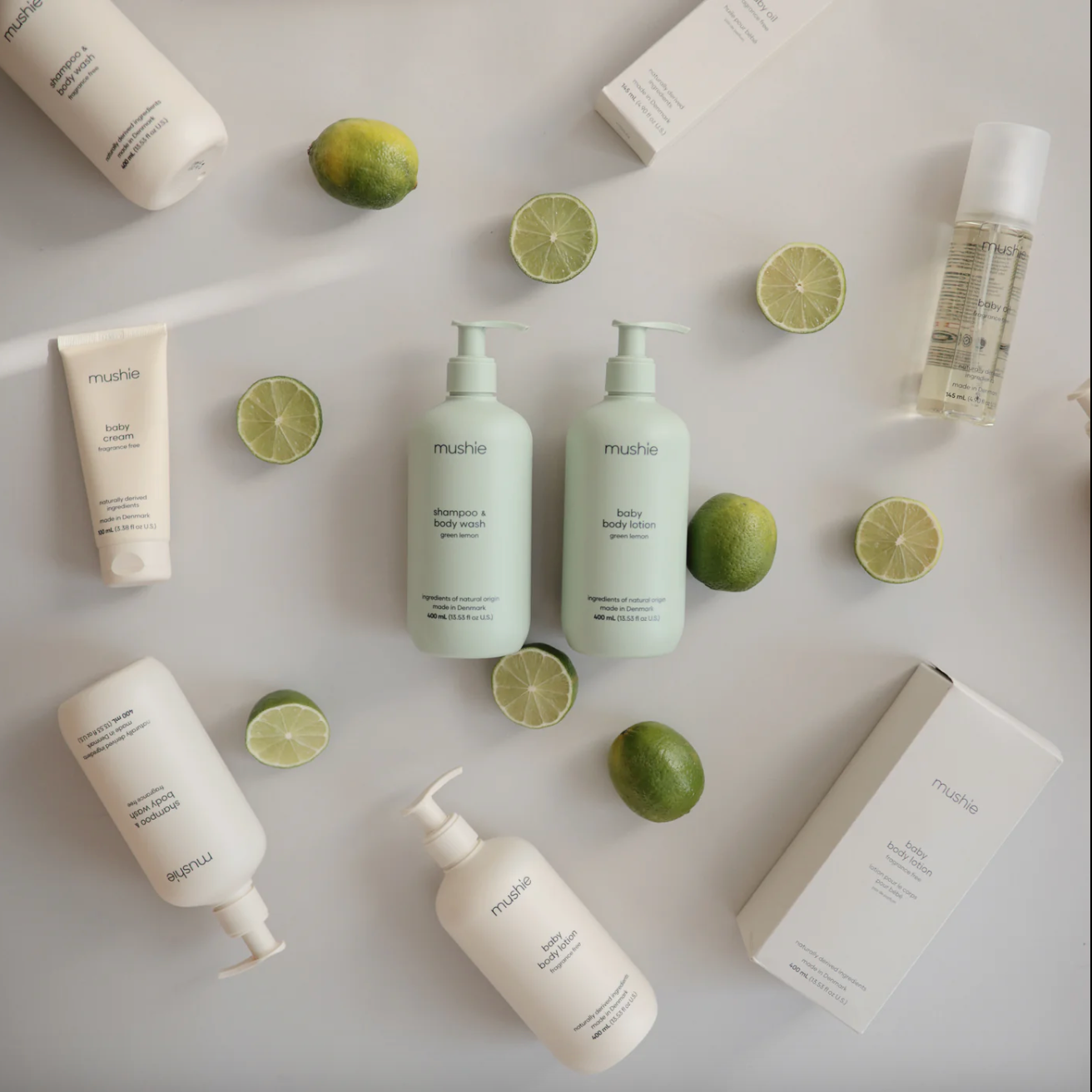 Mushie Shampoo + Body Wash - Green Lemon
