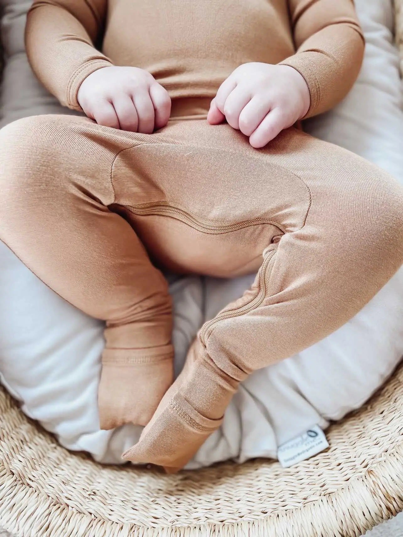 Cloud Convertible Romper Footie - Cinnamon