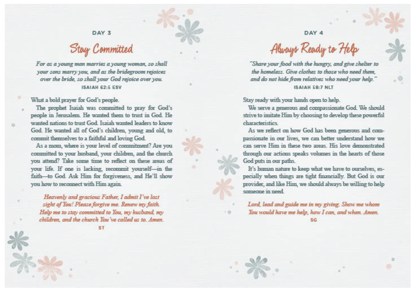 3 Minute Daily Devotions for Moms