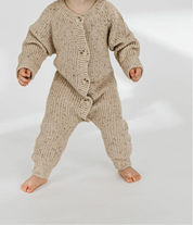 Chunky Playsuit - Oat Fleck