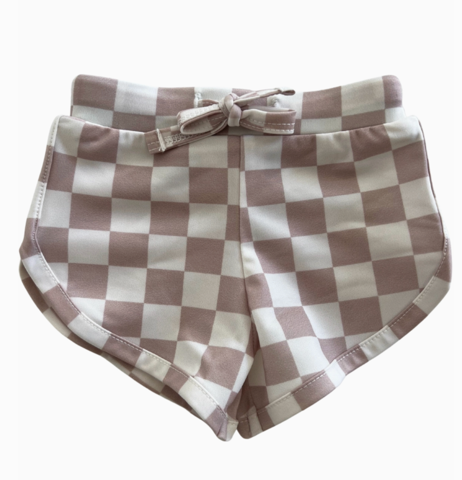Checkerboard Swim Short