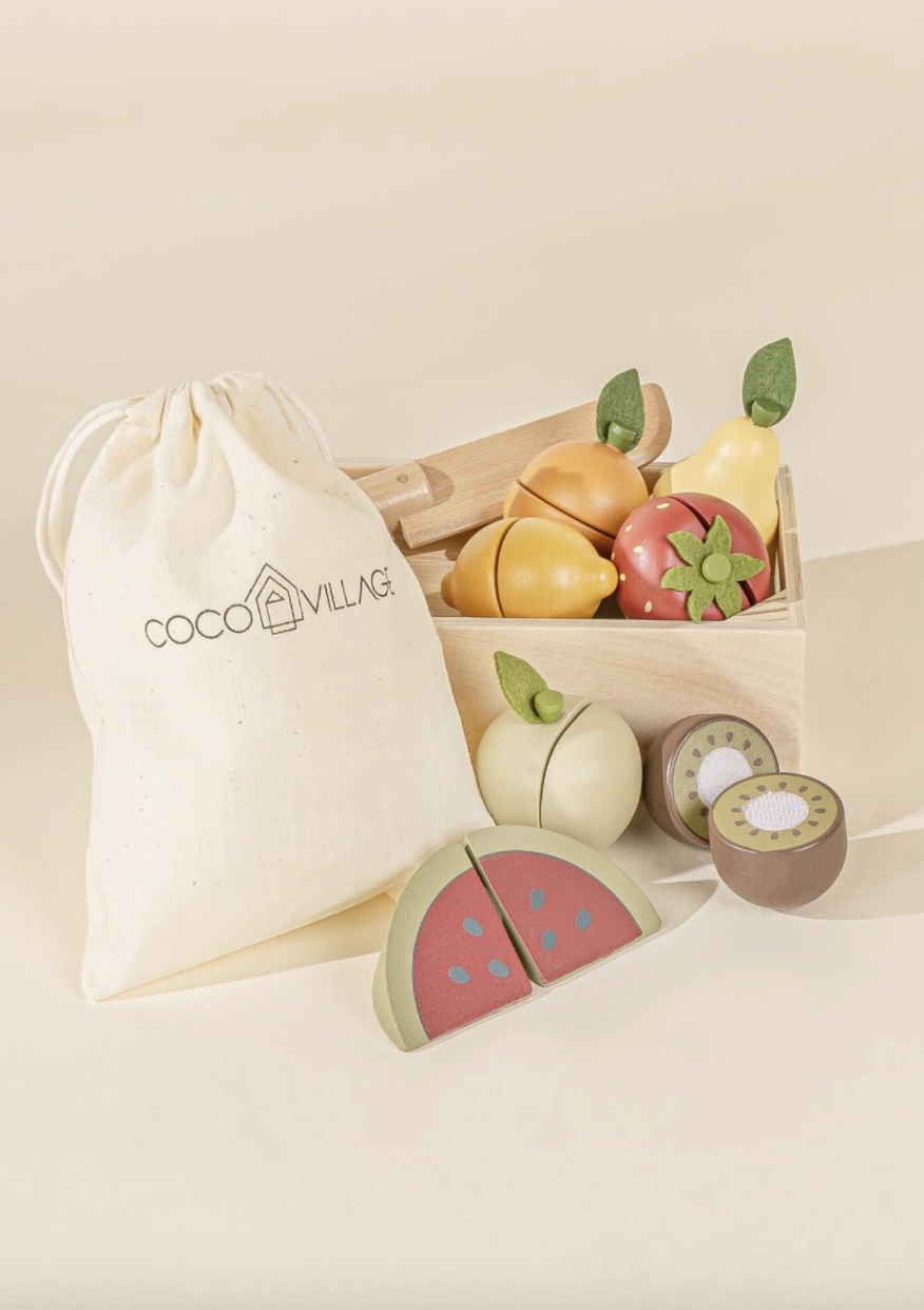 Wooden Fruits Playset