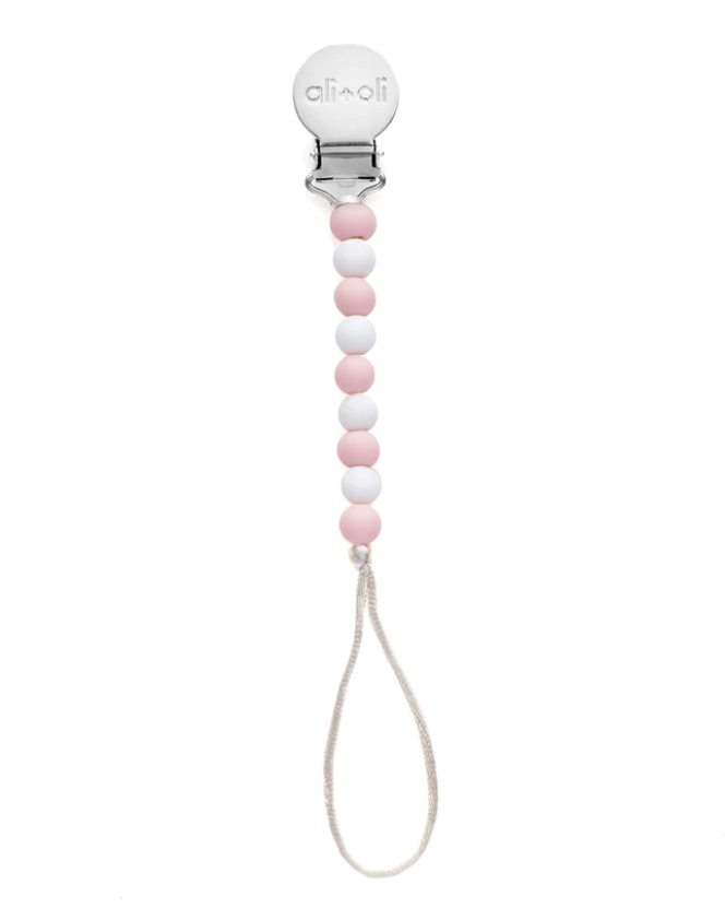 Pacifier Clip - Thin Pink