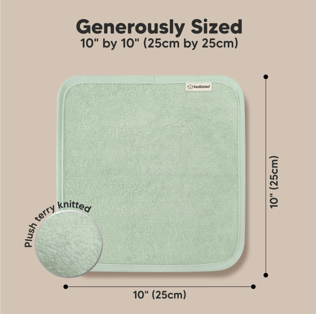 Baby Washcloths (6 pk) - Pistachio
