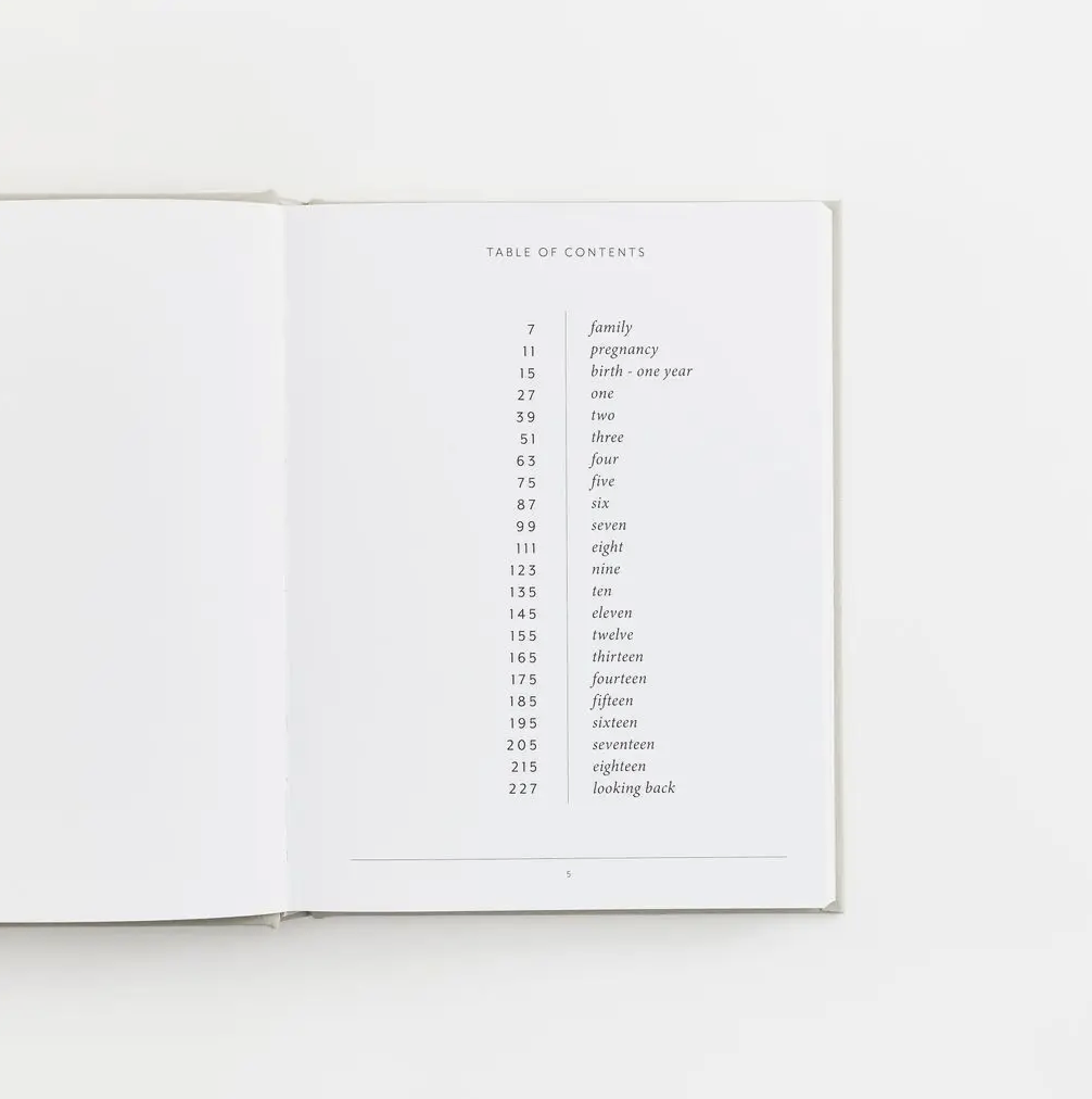 Childhood Keepsake Book - Oak