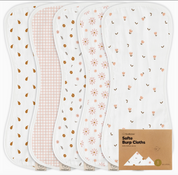 Softe Burp Cloths (5 pk) - Petals