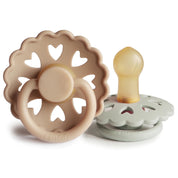 Frigg Andersen Rubber Pacifier - Silky Satin/Willow Grey (0-6m)
