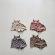 Waffle Tank Set - Cream