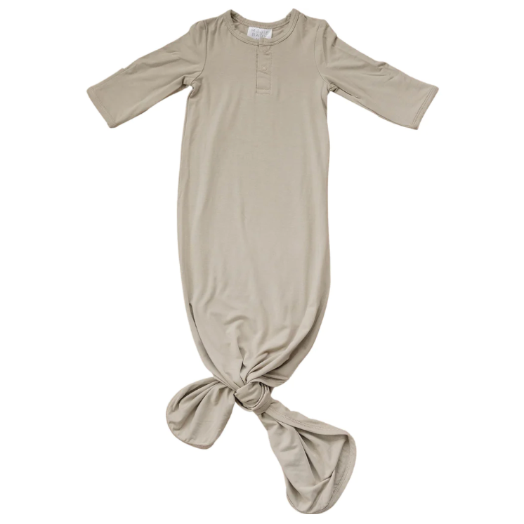 Bamboo Knotted Gown - Oatmeal