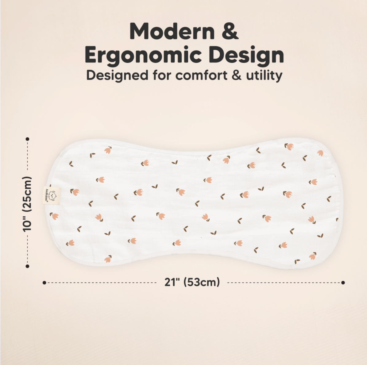 Softe Burp Cloths (5 pk) - Petals