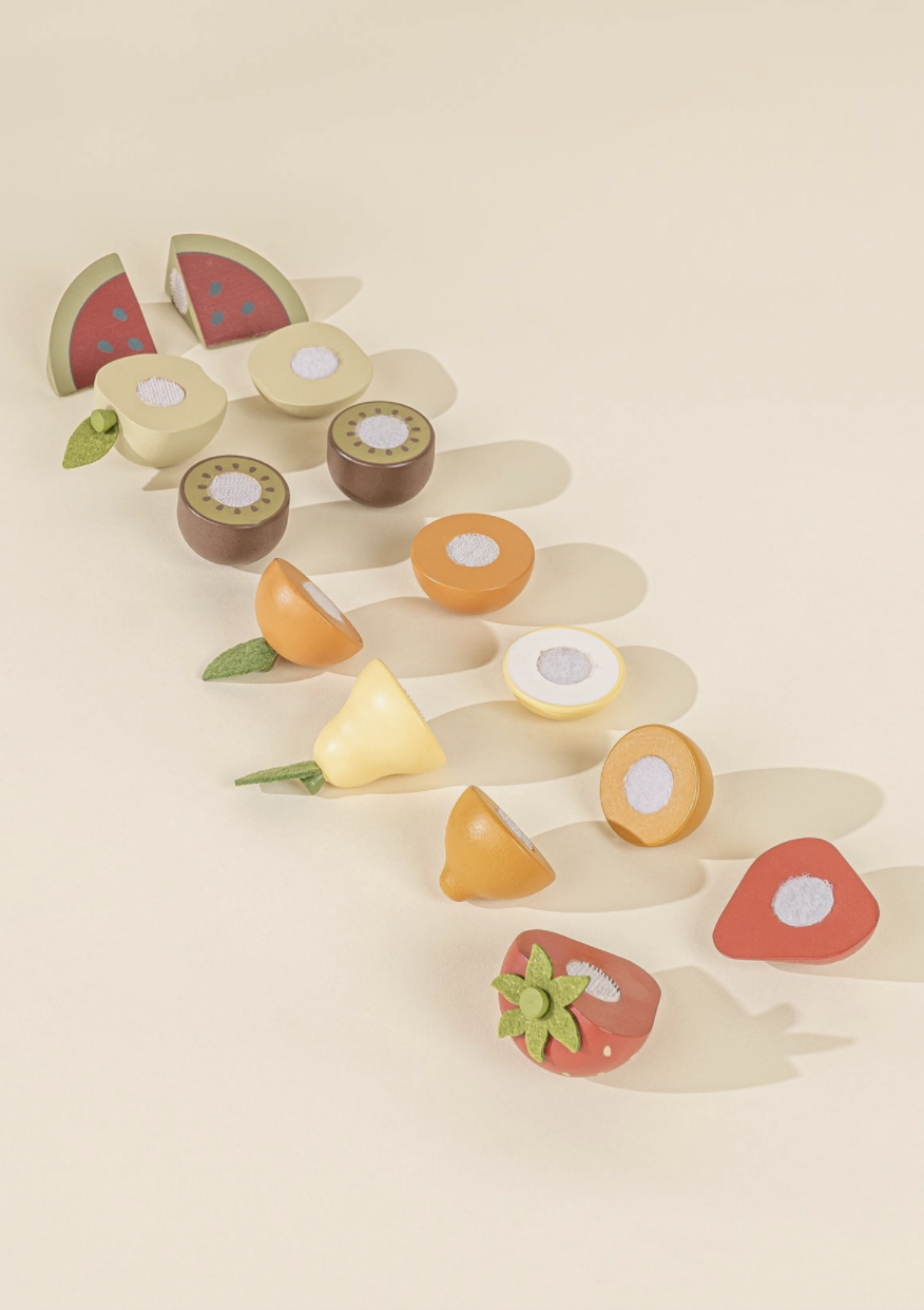 Wooden Fruits Playset