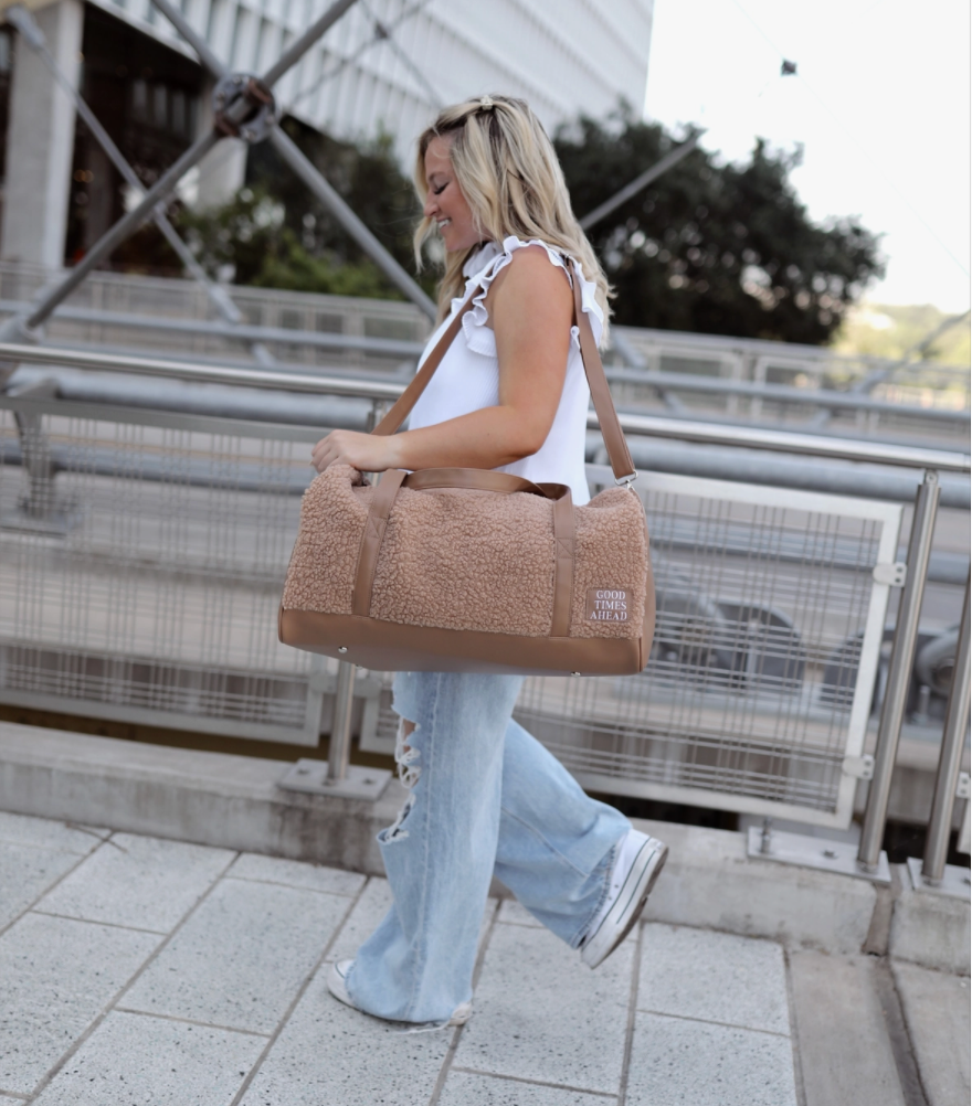Teddy Sherpa Duffle - Mocha