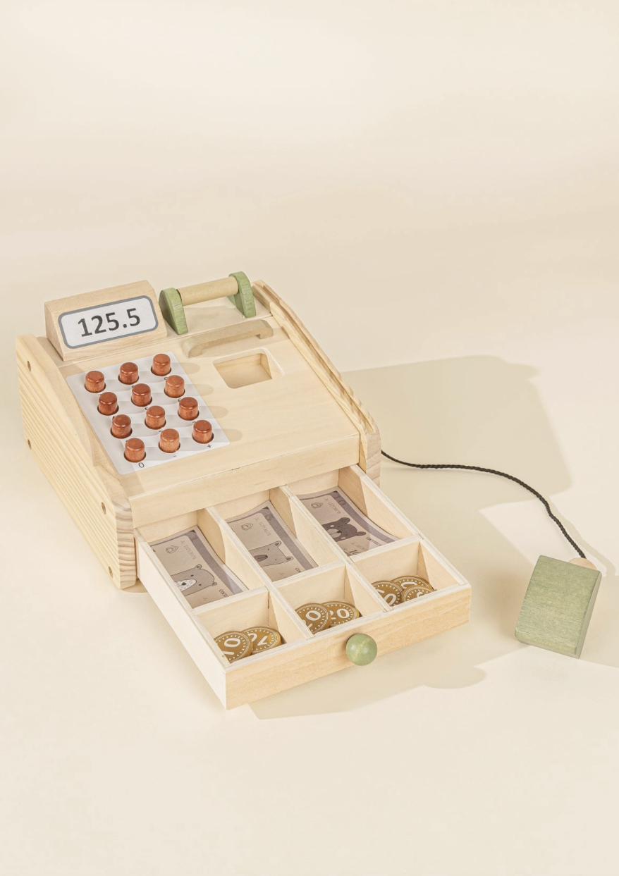 Wooden Cash Register