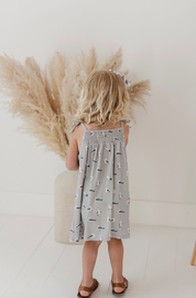 Bamboo Dress - Seagull