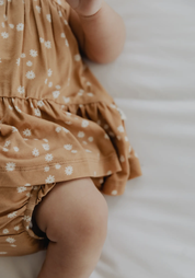 Peplum Top & Bloomer Set - Butterscotch Daisy