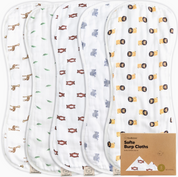Softe Burp Cloths (5 pk) - Wild