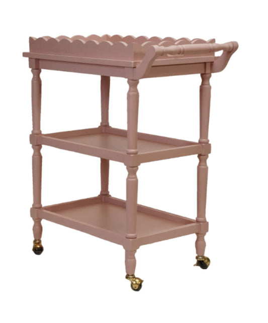 Scalloped Bar Cart