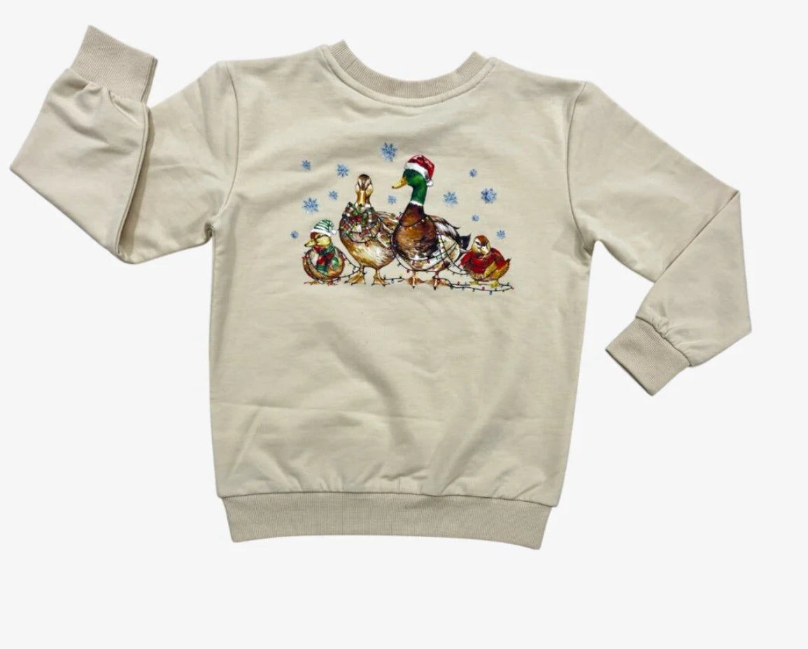 French Terry Pullover - Merry Mallards