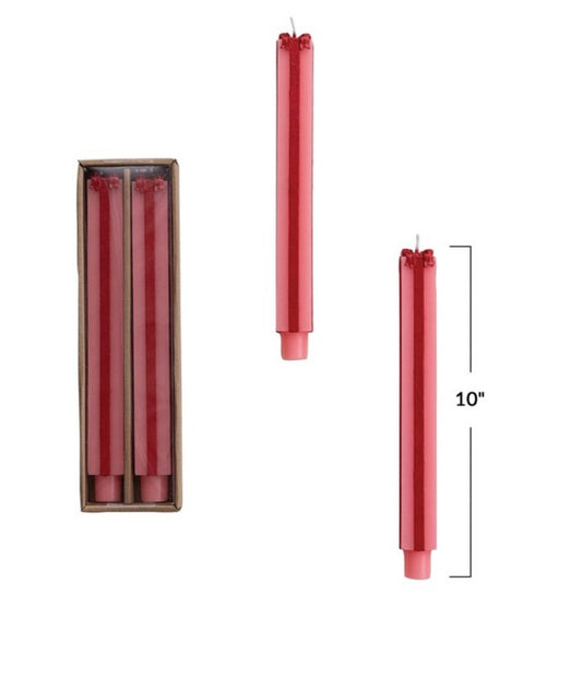 Gift Box Taper Candle (set of 2) - Large
